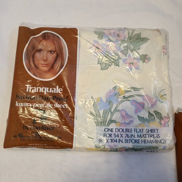 Vintage Dan River Sheet Set, Serenade Pattern - Picture 7 of 10